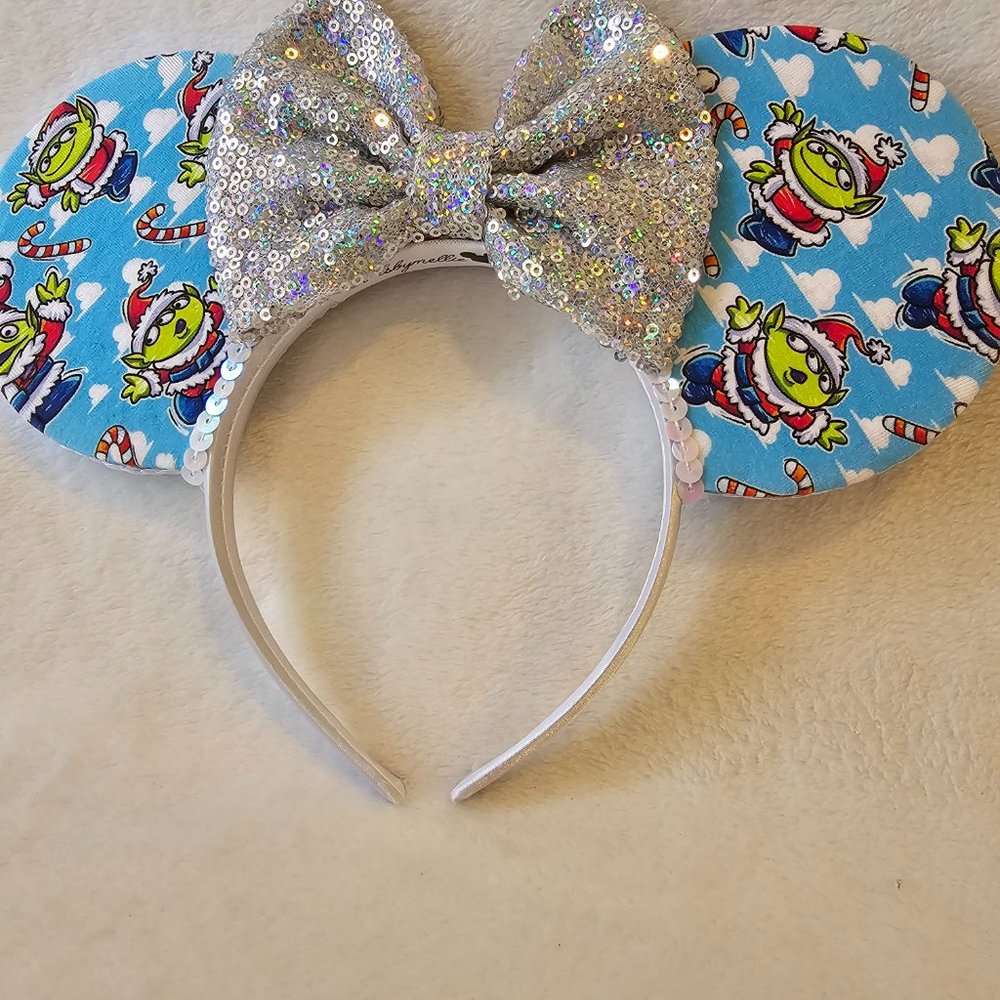 Custom Mickey Mouse Holiday Ears featuring Pixar Aliens